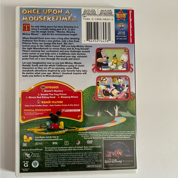 Mickey Mouse Clubhouse Mickey’s Storybook Surprises DVD - Picture 2 of 3
